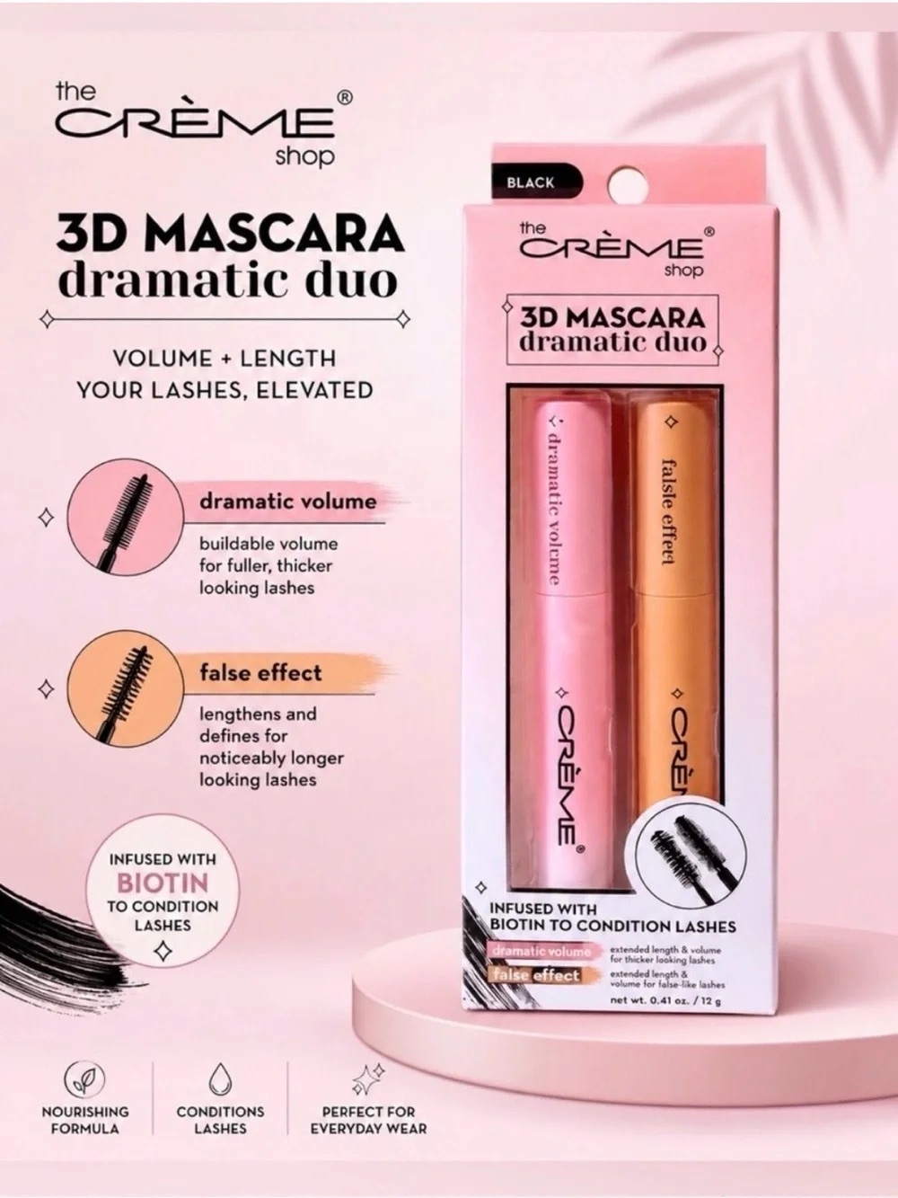 the CRÈME Shop 3D Mascara Dramatic Duo - Full Size